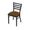 Holland Bar Stool Co 400 Jackie 18" Chair with Pewter Finish and Canter Thatch Seat 40018PW001 - alternate 1